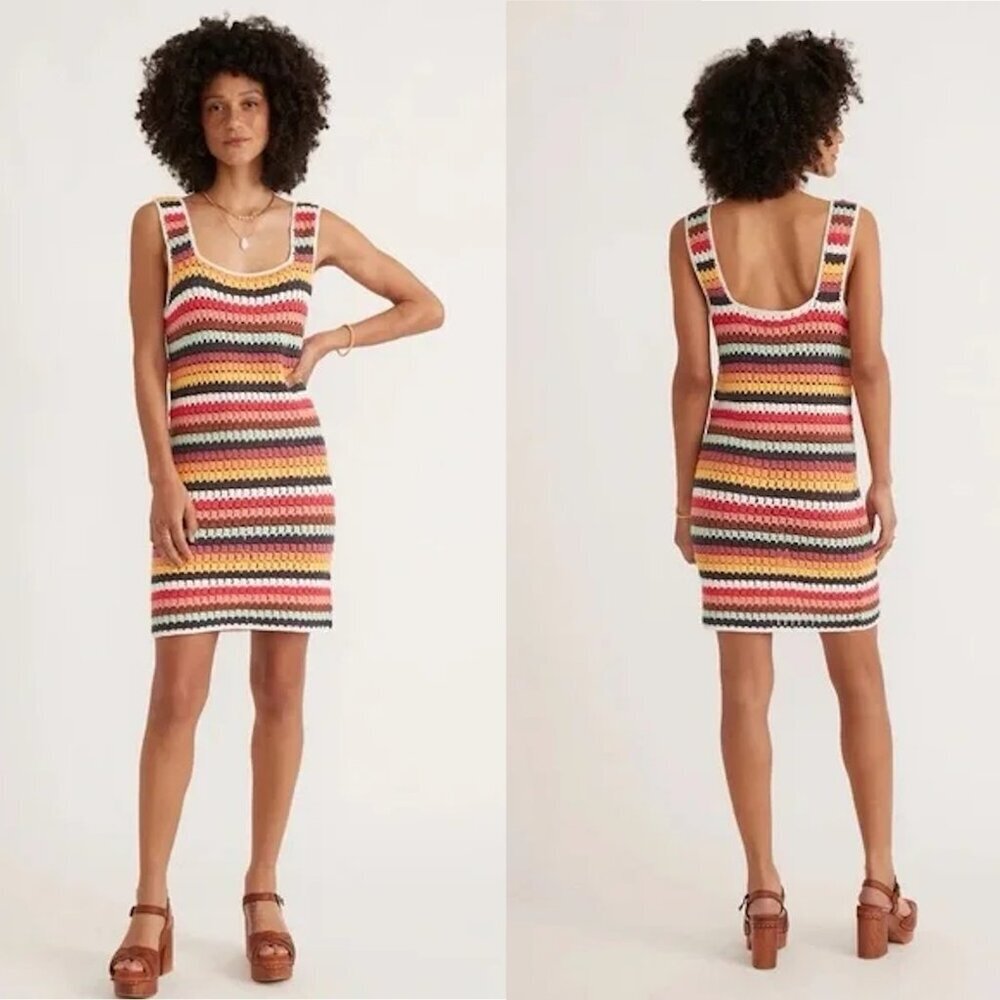 NWT New $218 Marine Layer Fiona Crochet Dress Size M